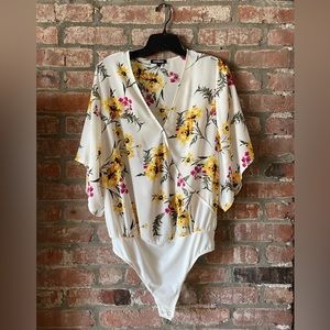 Express Floral print bodysuit